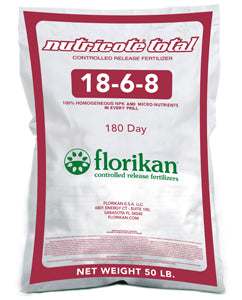 Florikan with Nutricote Total 18-6-8 180 Day